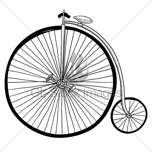 500x500 Antique Bicycle Sketch Gl Stock Images - Bicycle Sketch Images