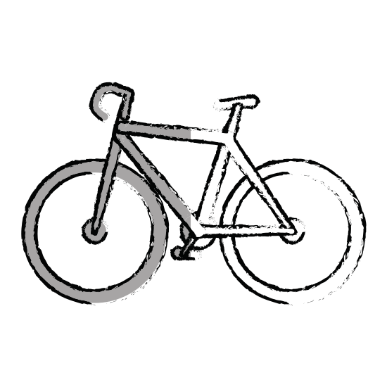 550x550 Collection Of Free Drawing Bike Vehicle. Download On Ubisafe - Bicycle Wheel Sketch