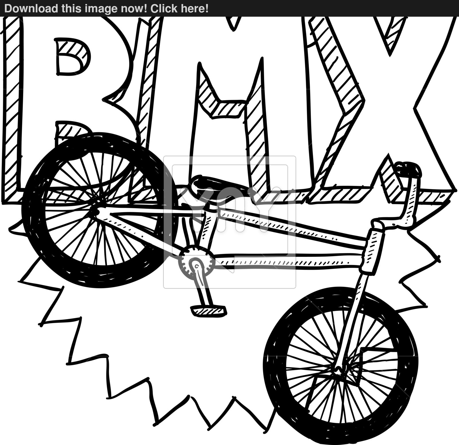 1600x1551 Bmx Bike Sketch Vector - Bicycle Wheel Sketch