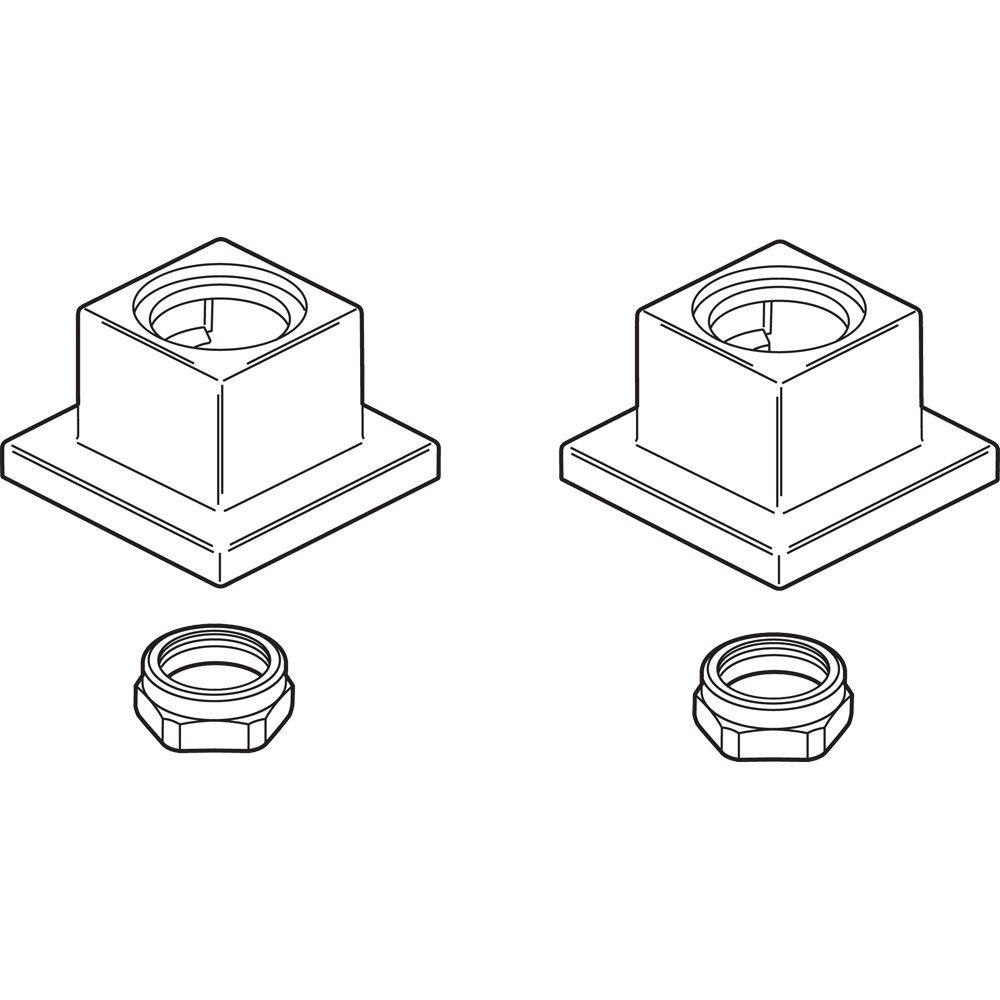 1000x1000 Delta Vero 1 12 In. Square Bidet Handle Base In Venetian Bronze - Bidet Sketch