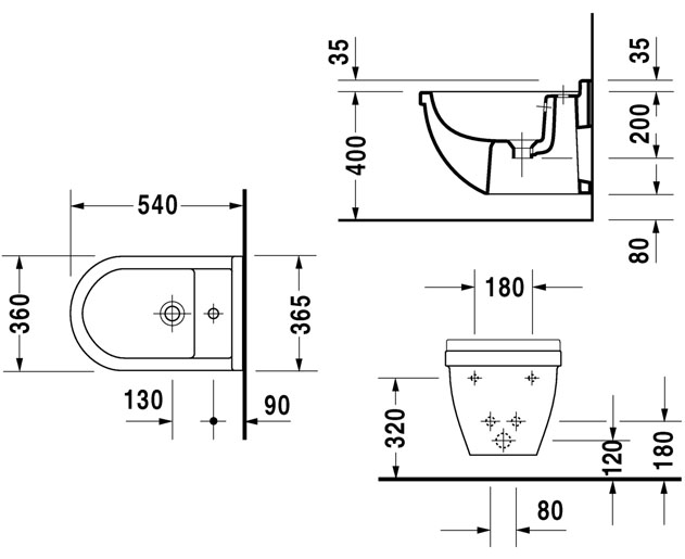 631x515 Index Of Productmediaduravitimagesstarck 3idetdrawing - Bidet Sketch
