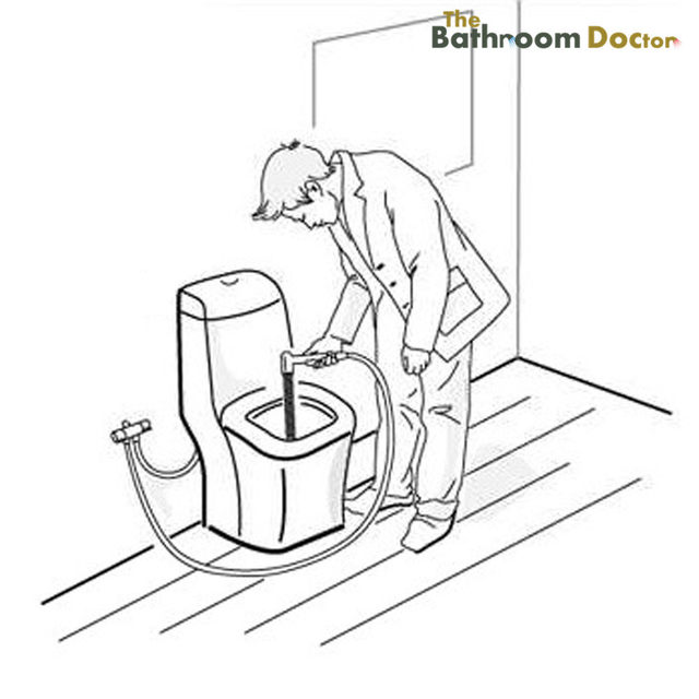 640x640 Online Shop 2 Funtion Brass Shut Off Valve + Brass Handheld Diaper - Bidet Sketch