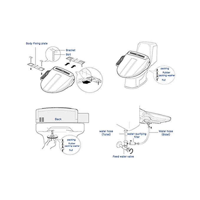 679x679 Samsung 8300 Digital Toilet Bidet Washlet Toilet Seat 220v Amazon - Bidet Sketch