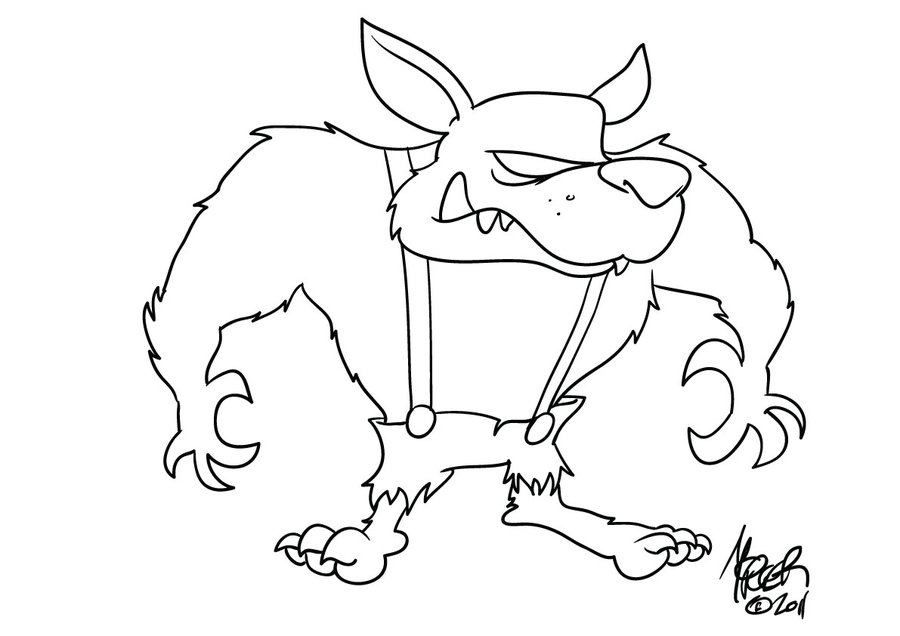 900x636 Big Bad Wolf Quick Sketch By Gamecreature - Big Bad Wolf Sketch