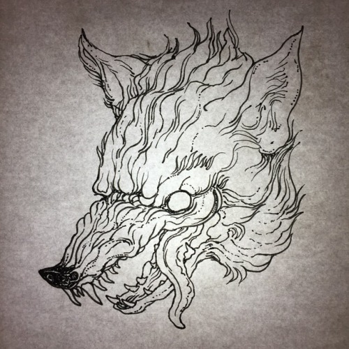 500x500 Big Bad Wolf Tattoo Tumblr - Big Bad Wolf Sketch