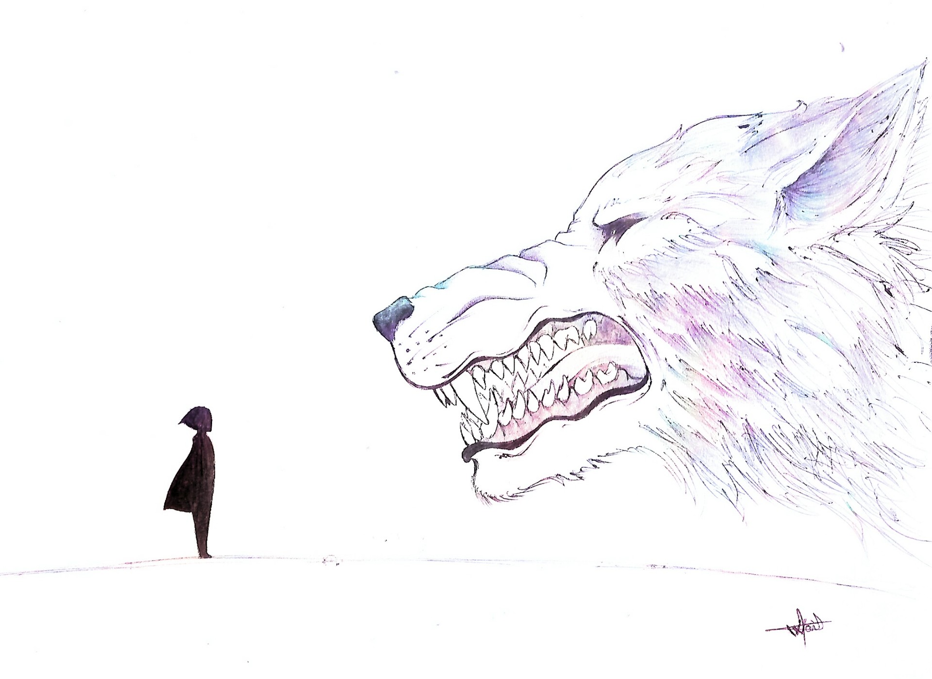 1920x1400 Mobbi - Big Bad Wolf Sketch