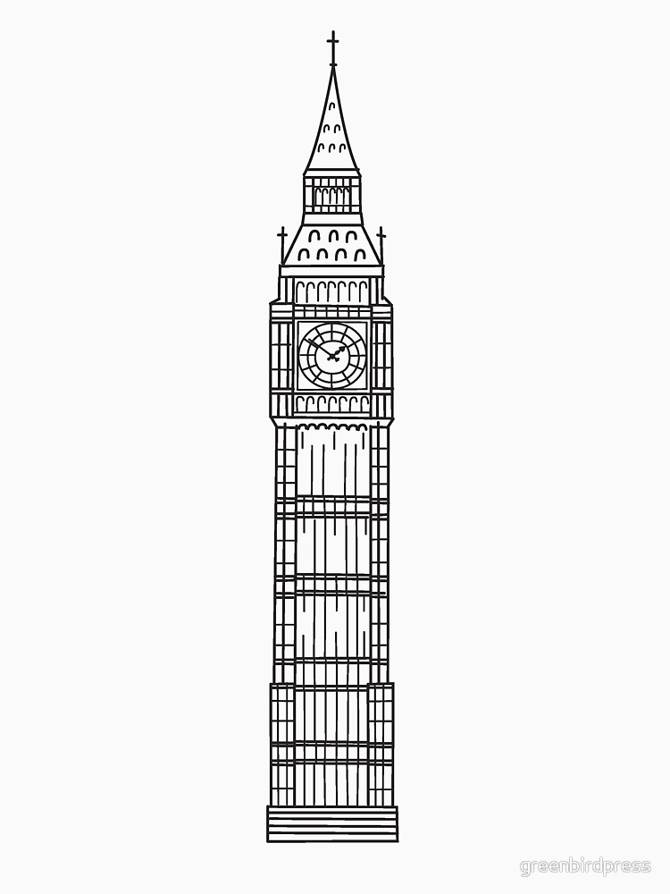 Big Ben London Sketch at PaintingValley.com | Explore collection of Big ...