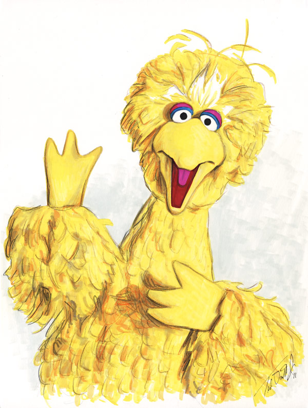 600x795 Big Bird By Tdastick - Big Bird Sketch