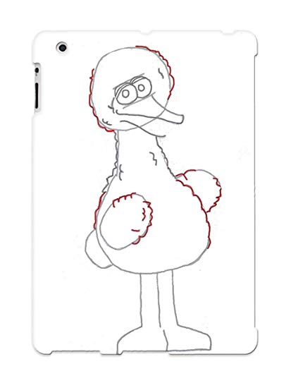 423x550 Joannaburn High Grade Flexible Tpu Case For Ipad 234 - Big Bird Sketch
