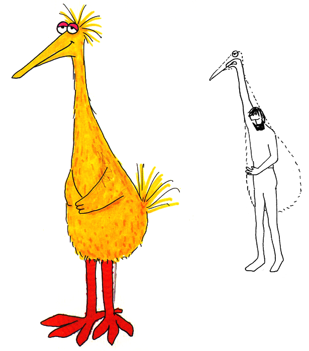 615x699 Big Bird Muppet Wiki Fandom Powered By Wikia - Big Bird Sketch