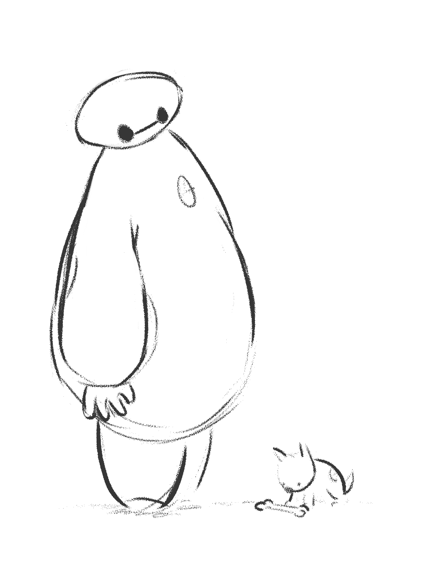 1800x2400 Fun Sketches Of Baymax From Big Hero 6 The Cartoon Blog - Big Hero 6 Sketches