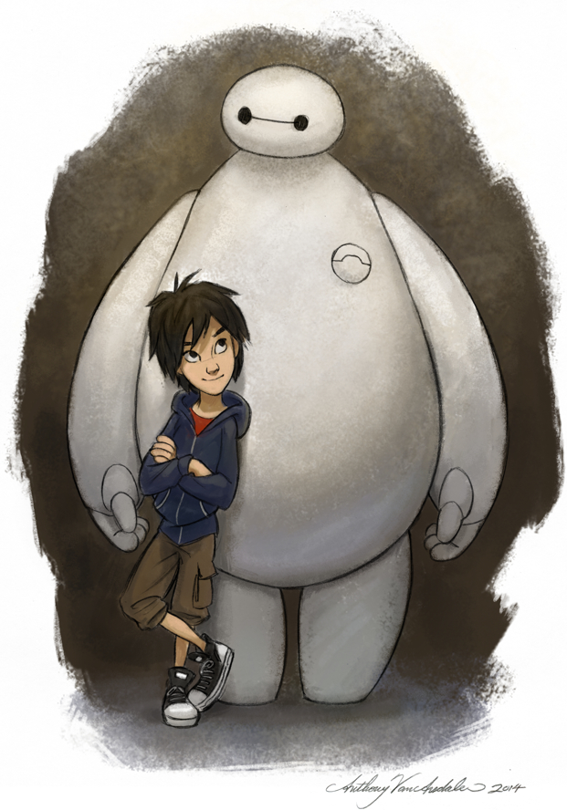 621x888 Anthony Vanarsdale - Big Hero 6 Sketches