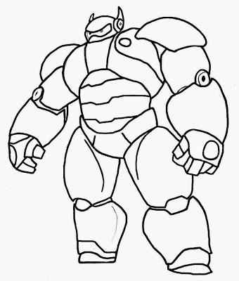 340x400 Lets Coloring Book Big Hero 6 - Big Hero 6 Sketches