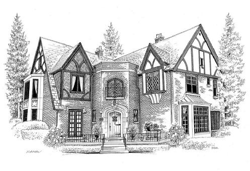 497x341 Bayliss Oshei Residence, 2011 Decorators Show House, Junior League - Big House Sketch