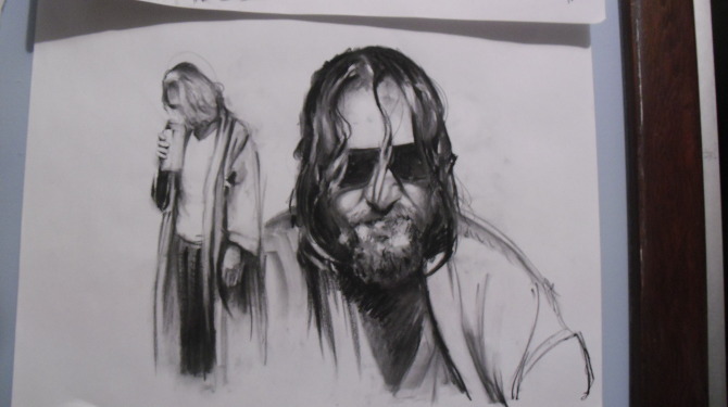 670x375 Drawings - Big Lebowski Sketch