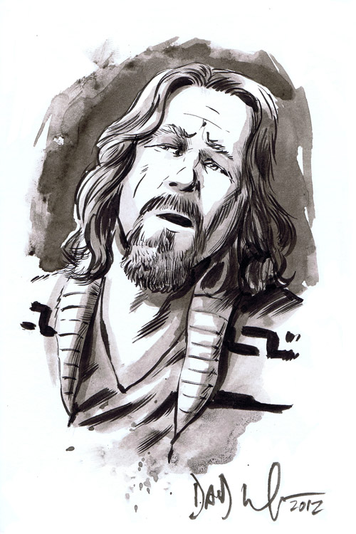 500x750 Davedrawscomics The Blog! Big Lebowski The Dude And Walter - Big Lebowski Sketch