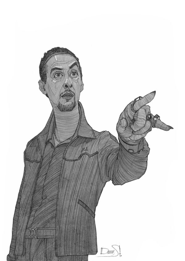 600x849 Jesus - Big Lebowski Sketch