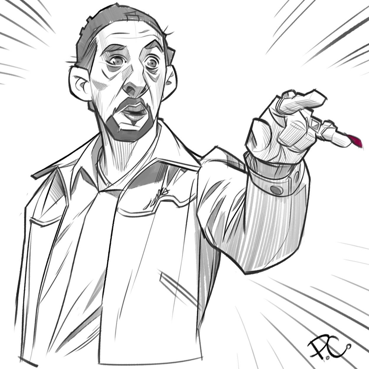 1250x1250 P.cohen Sketch Blog The Big Lebowski - Big Lebowski Sketch