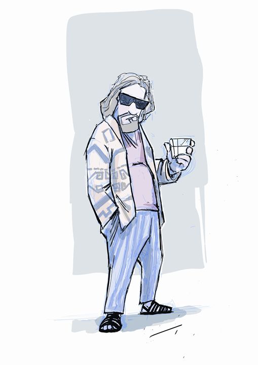 509x720 The Big Lebowski - Big Lebowski Sketch