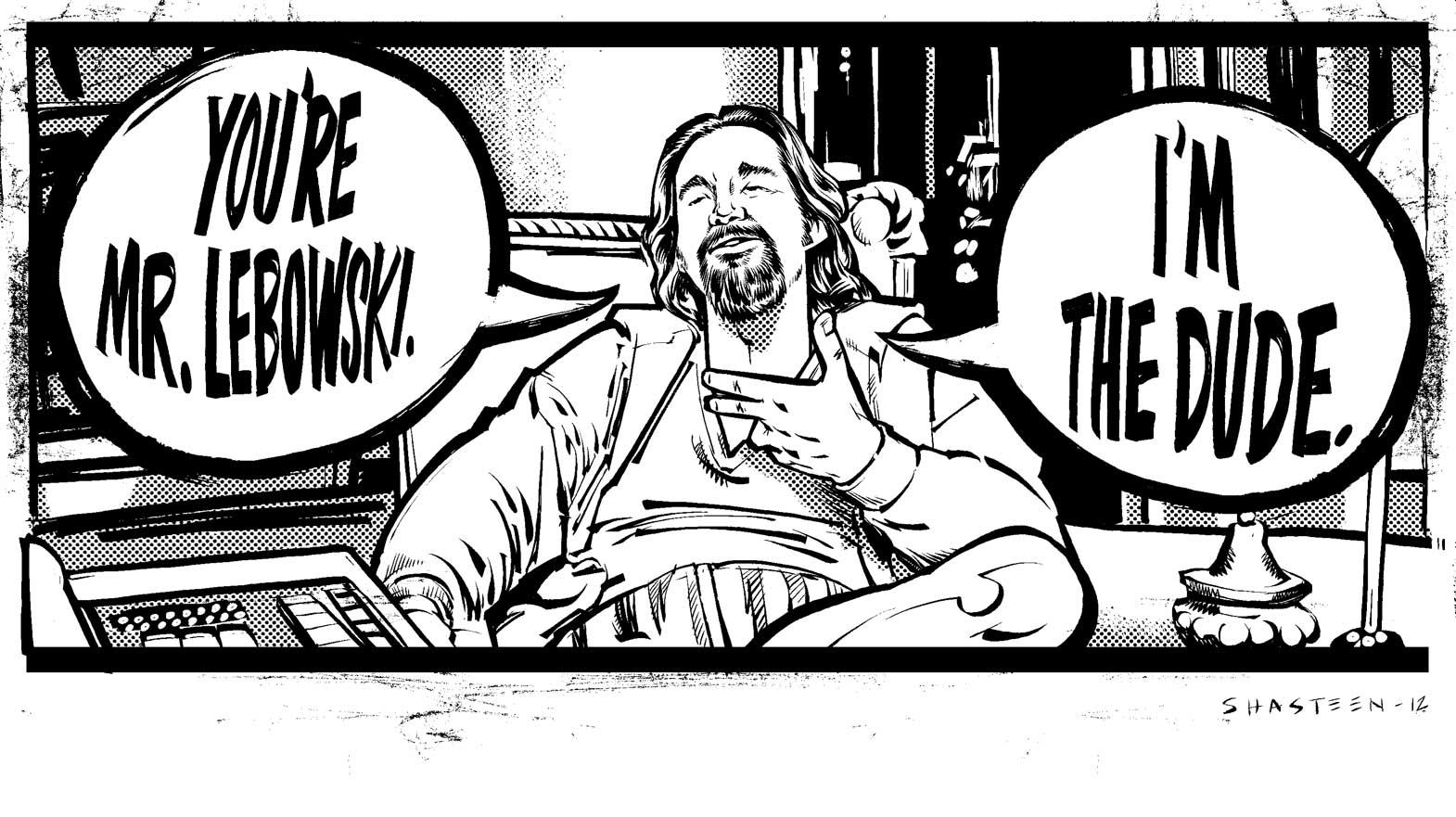 1570x881 Theillustrator Tony Shasteen - Big Lebowski Sketch