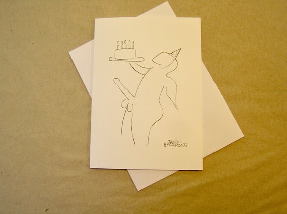570x426 Big Lebowski Birthday Card. Jackie Treehorn Birthday Sketch. - Big Lebowski Sketch