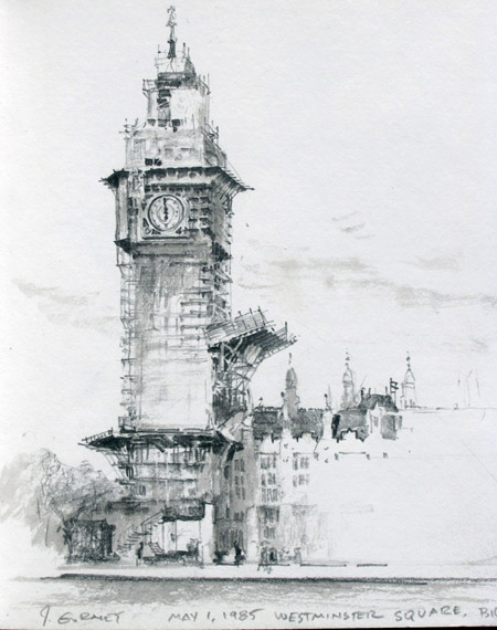 450x570 Gurney Journey Big Ben In Scaffolding - Big Sketches