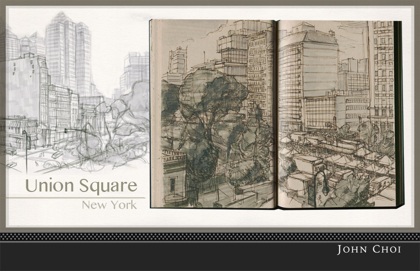 864x559 John Choi Sketchworks Big City Sketches - Big Sketches