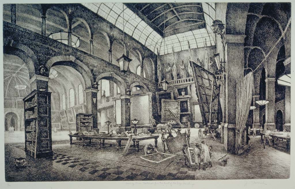 1024x658 James Skvarch Etchings Gallery Archive 2 Going Over The Sketches - Big Sketches