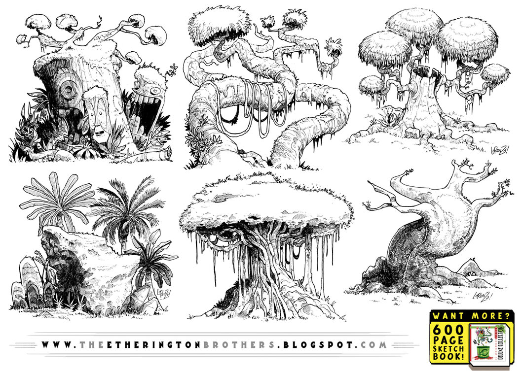 1060x753 6 Really Big Tree Concepts By Studioblinktwice - Big Tree Sketch