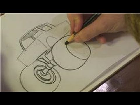 480x360 How To Draw Vehicles How To Draw A Big Truck - Big Truck Sketch