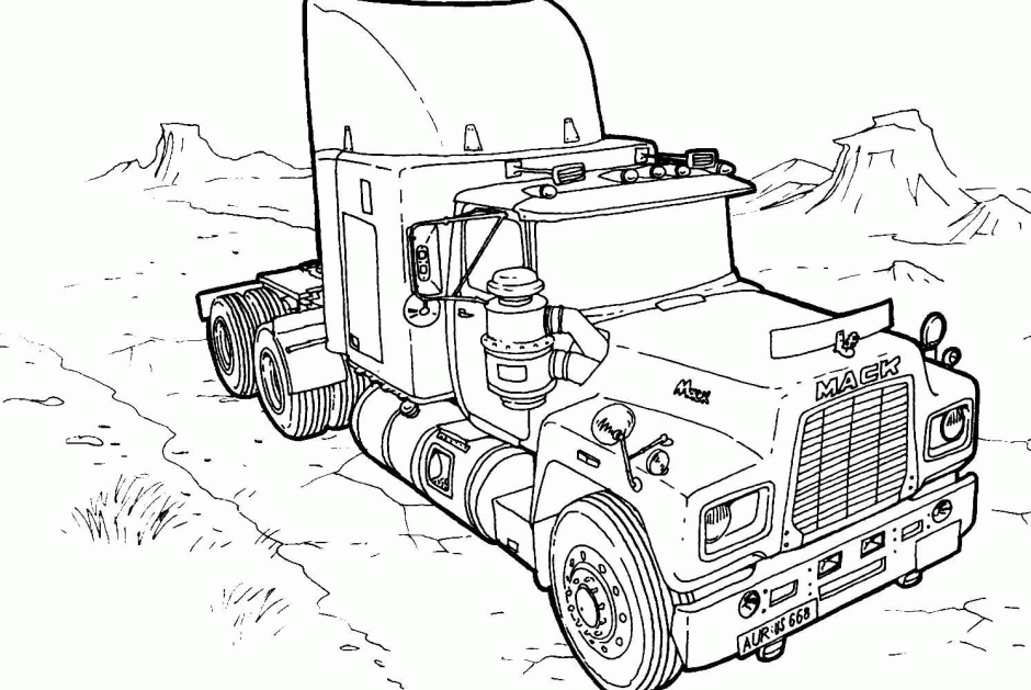 940x629 Big Truck Coloring Pages Angel Coloring Pages Country Coloring - Big Truck Sketch