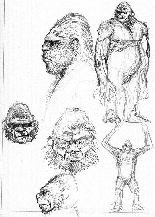 541x756 Premiere Bigfoot Sketches - Bigfoot Sketch