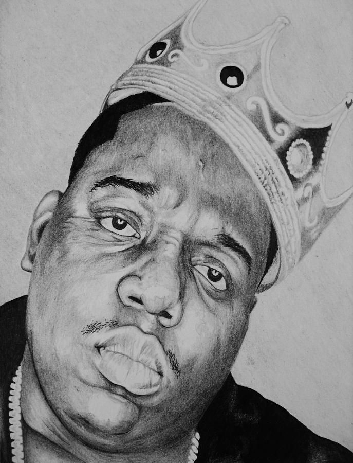 687x900 Biggie Smalls Sketch - Biggie Smalls Sketch