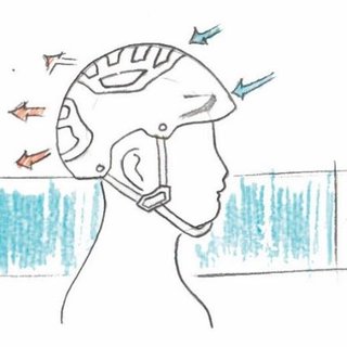 320x320 Bicycle Helmet Air Circulation Sketch Fig. 4 Virtual Model Of 3d - Bike Helmet Sketch