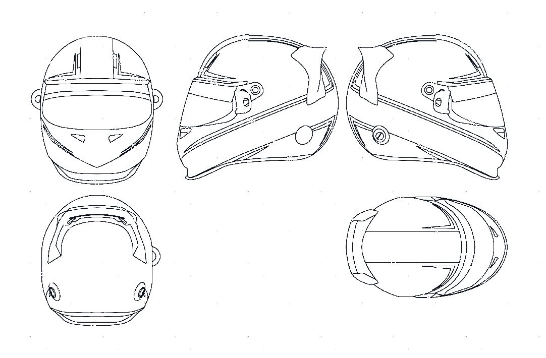 1082x710 Drawn Biker Dirt Bike Helmet - Bike Helmet Sketch