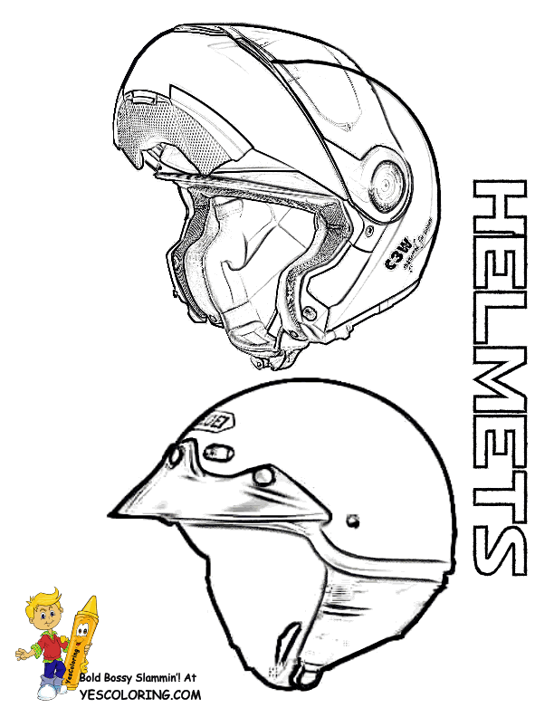 612x792 Drawn Biker Dirt Bike Helmet - Bike Helmet Sketch