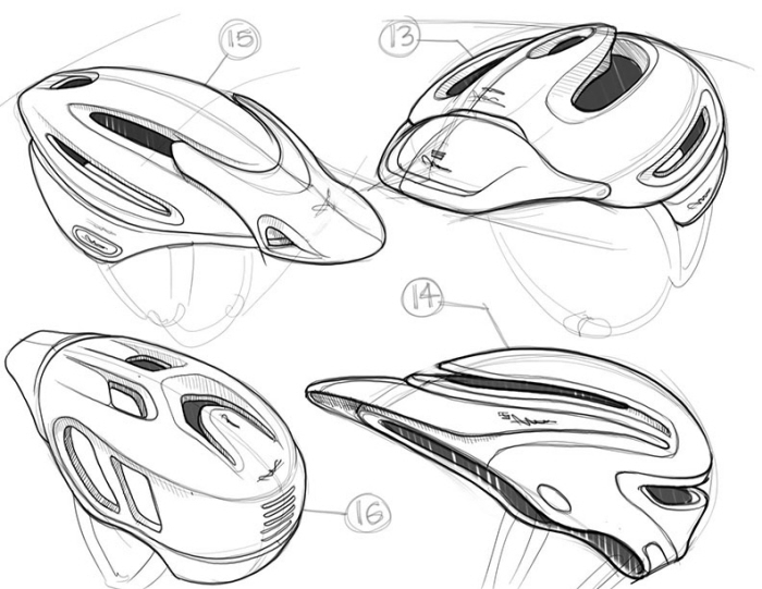 700x541 Autodesk Concept Work By Jeff Smith - Bike Helmet Sketch