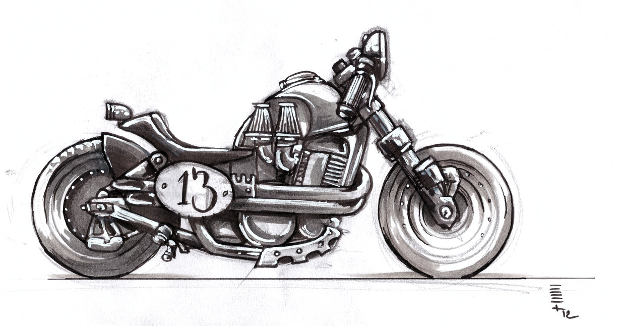 1236x646 Bike Sketch 12 2012 By Stevegolliotvillers - Bike Sketch