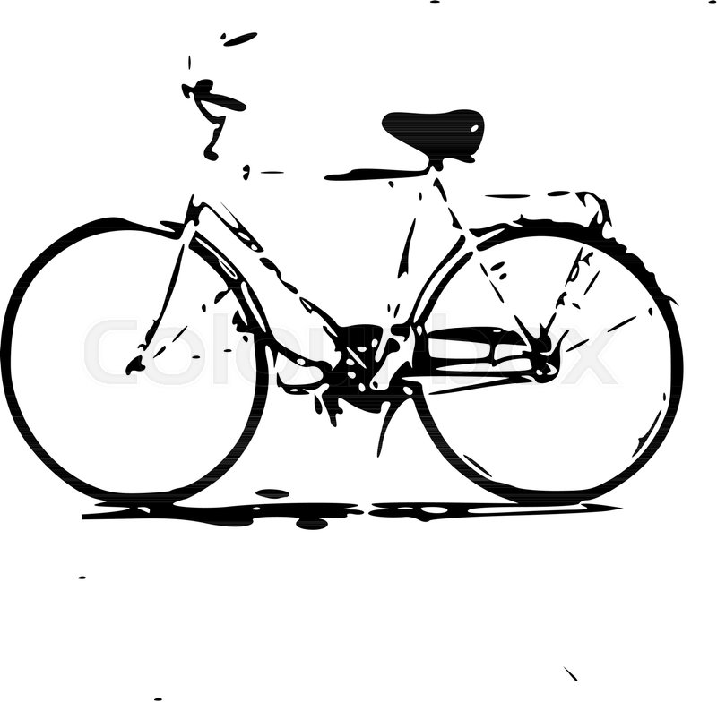 800x784 Bike Sketch Vector Stock Vector Colourbox - Bike Sketch