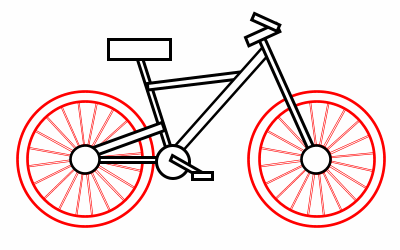 400x250 Drawing A Cartoon Bicycle - Bike Sketch