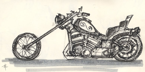 500x251 Bike Sketch 1 By Aprileriksson - Bike Sketch