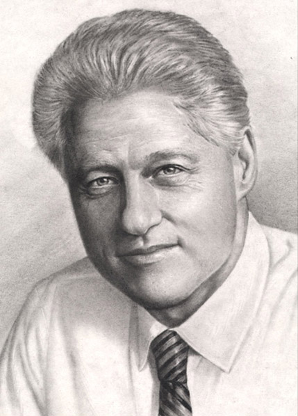 429x598 Bill Clinton Sketch - Bill Clinton Sketch