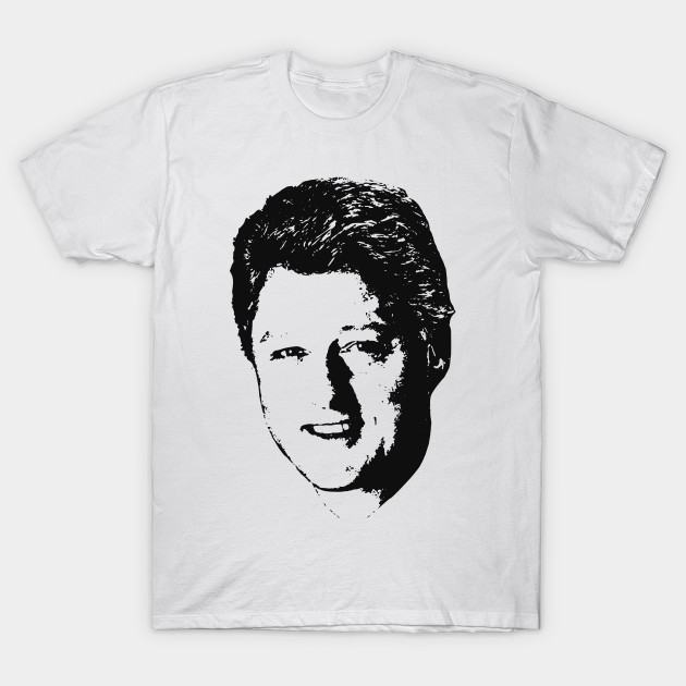 630x630 Bill Clinton Winning Smile Black On White Pop Art - Bill Clinton Sketch