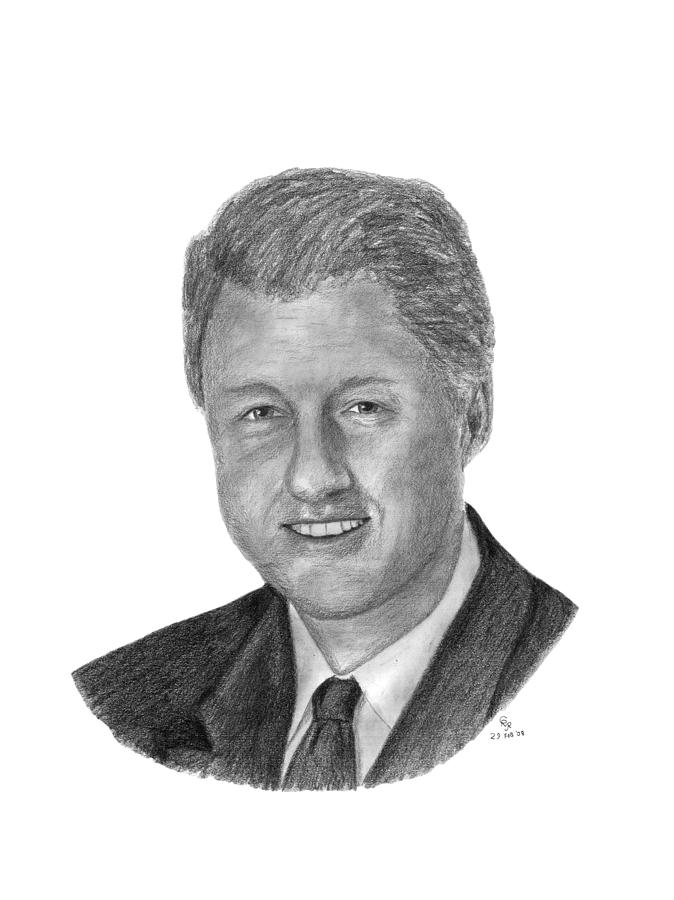 Bill Clinton Sketch at Explore collection of Bill