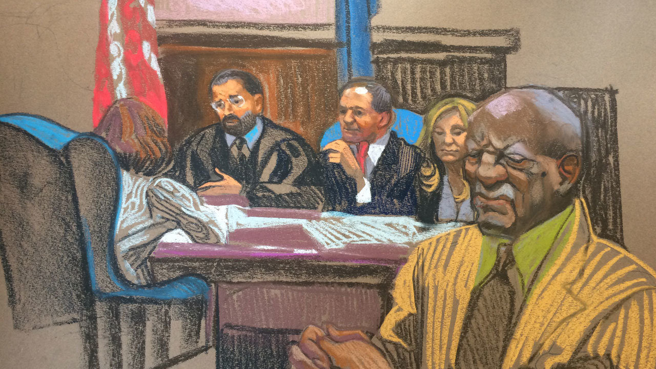 1280x720 This Bill Cosby Courtroom Sketch. Accidentalcomedy - Bill Cosby Sketch