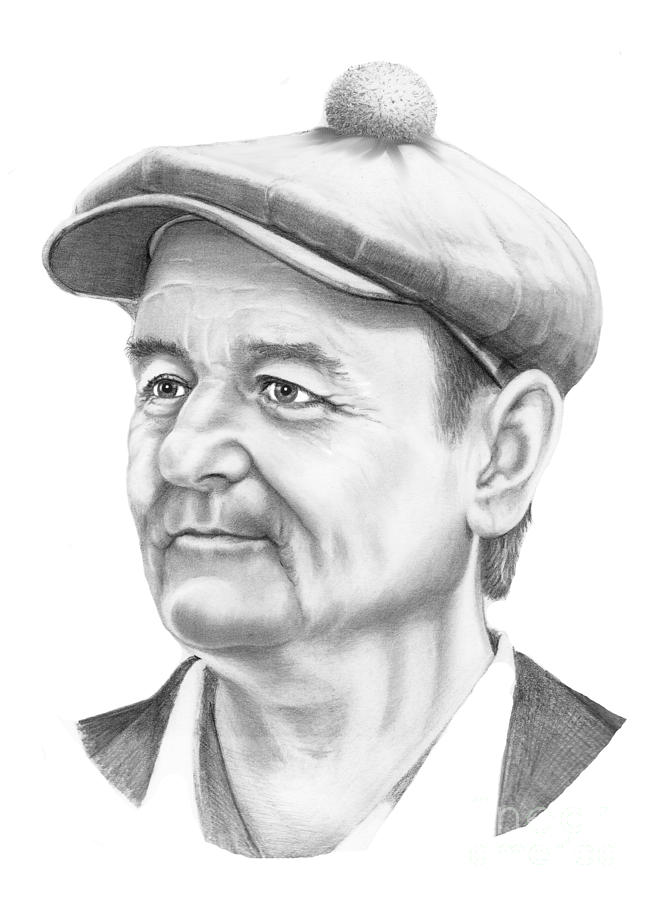 654x900 Bill Murray Drawing By Murphy Elliott - Bill Murray Sketch