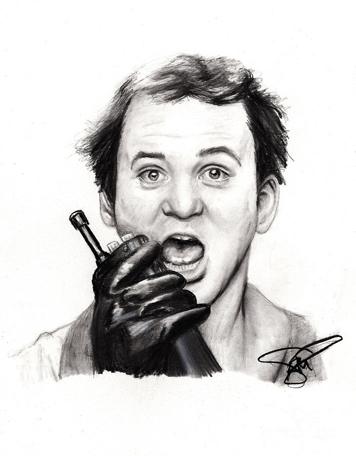 703x900 Bill Murray Drawing By Rosalinda Markle - Bill Murray Sketch
