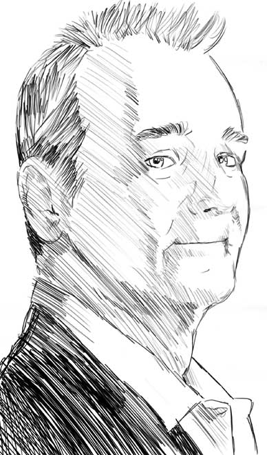 388x660 Bill Murray Sketch By Thomwade - Bill Murray Sketch
