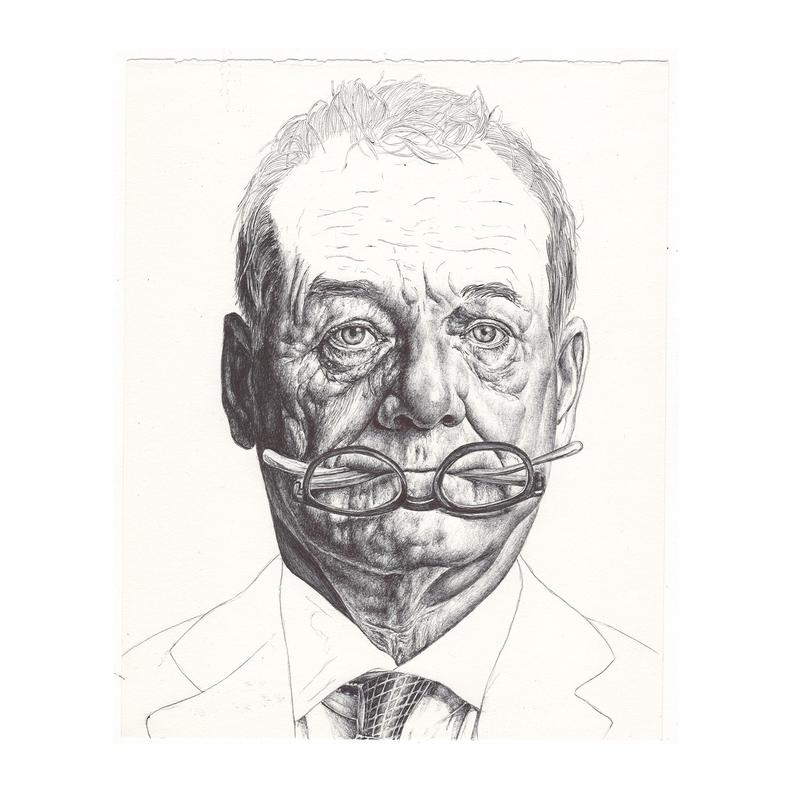 1600x1600 Sketch Bill Murray Mark Powell - Bill Murray Sketch
