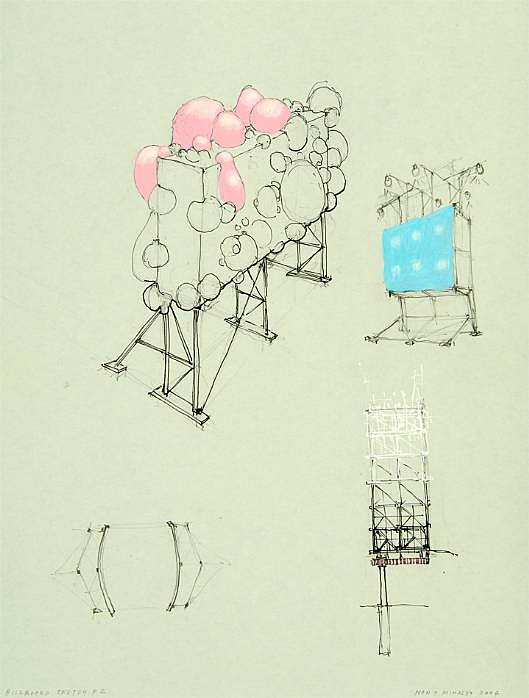 529x698 Lead Pencil Studio Billboard Sketch, - Billboard Sketch